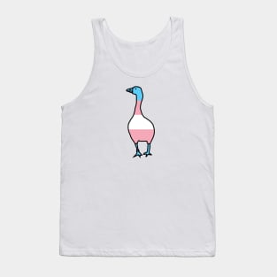 Small Transgender Pride Flag Goose Tank Top